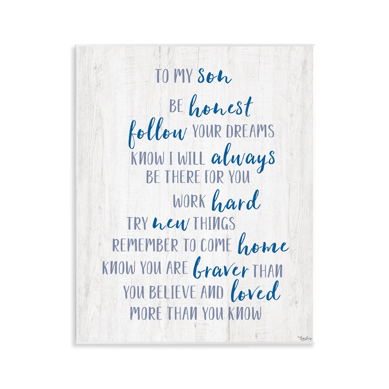 Stupell Industries To My Son Positive Parent Wall Plaque Design by Gigi Louise